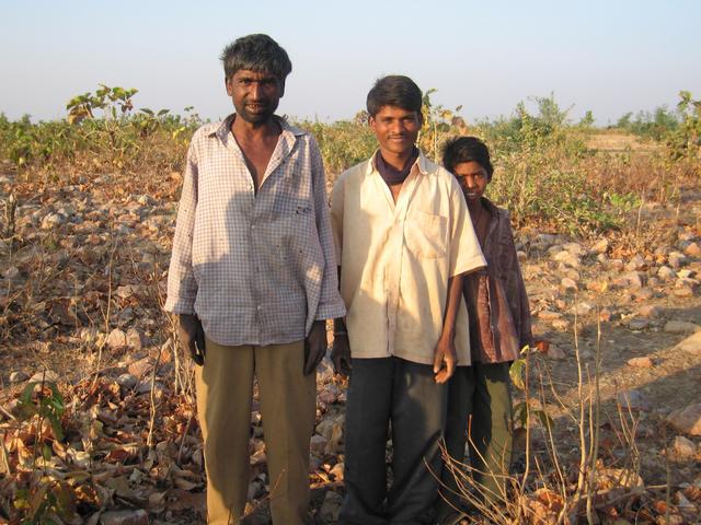 The farmers who were very upset that we might be government officials following on a murder investigation