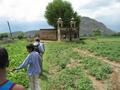 #6: At the old building near the confluence site, where we rested