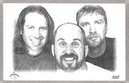 #9: Warren, Doug, and Sam, courtesy of the Portrait Studio Machine on the drive home