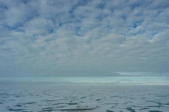 #1: View standing over the geographic north pole -nothing than ice and a deep ocean