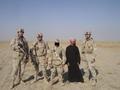 #7: Standing in front of the confluence point (from left to right, LT Paul P., TSgt Jeff G., Karim, Mohanen, & LT Scott T.)