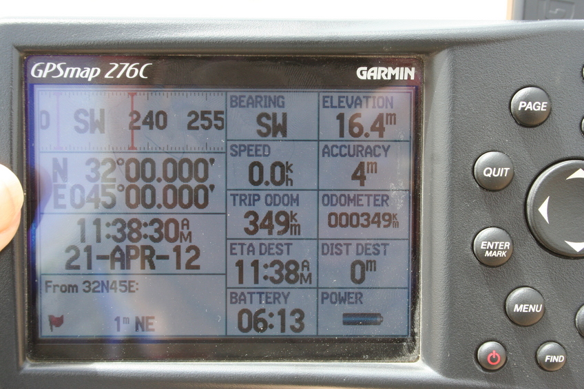 GPS reading