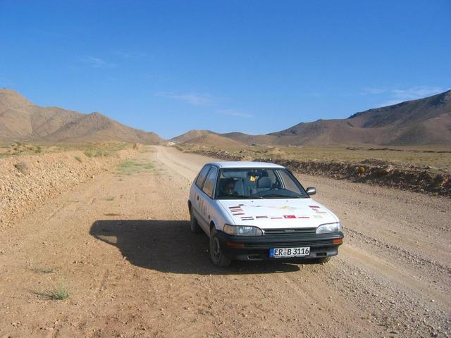 Our car on one of these tracks