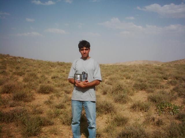 Me and my GPS on the Confluence.