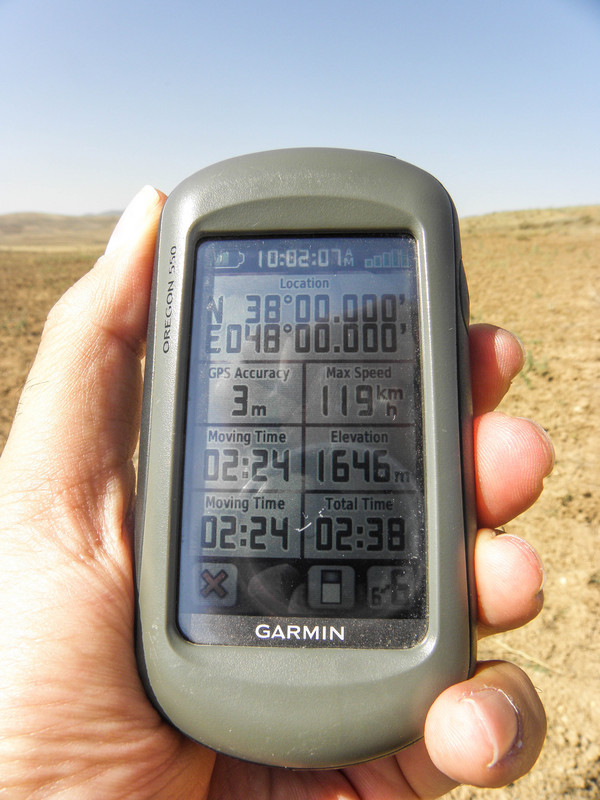 GPS at 38°N 48°E
