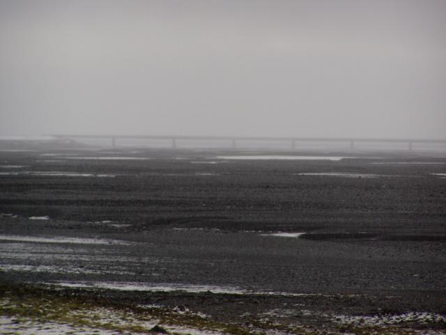 South to the new bridge 2km away
