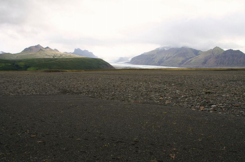 View to the North, with the glacier