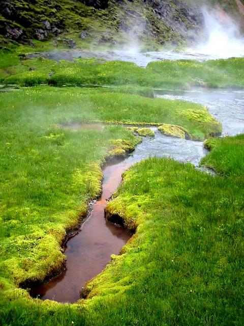 Part of Landmannalaugar hot spring