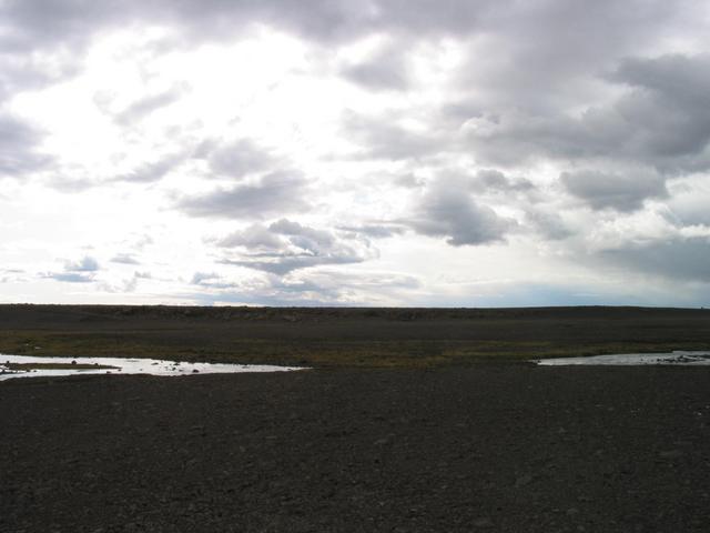 Looking West.  The formidable creek.