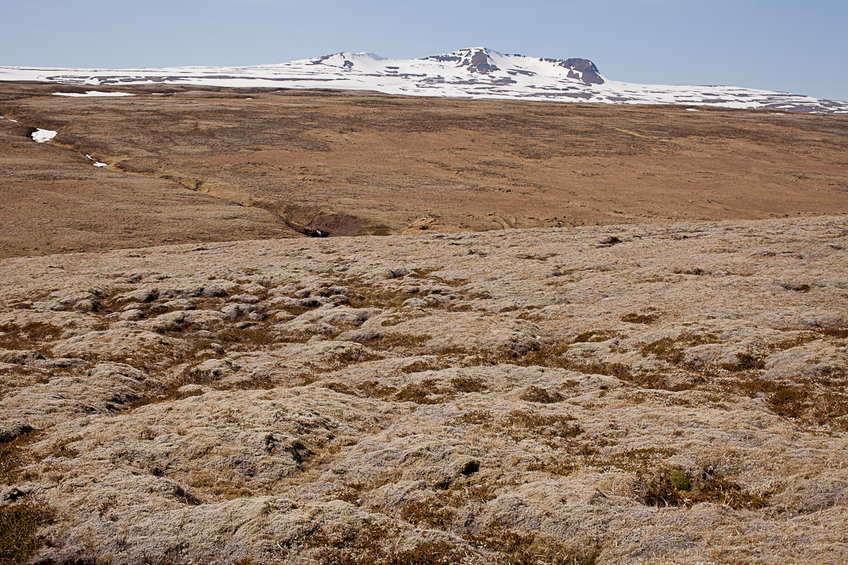 65Nx21W View west towards Snjófjöll - Tröllakirkja