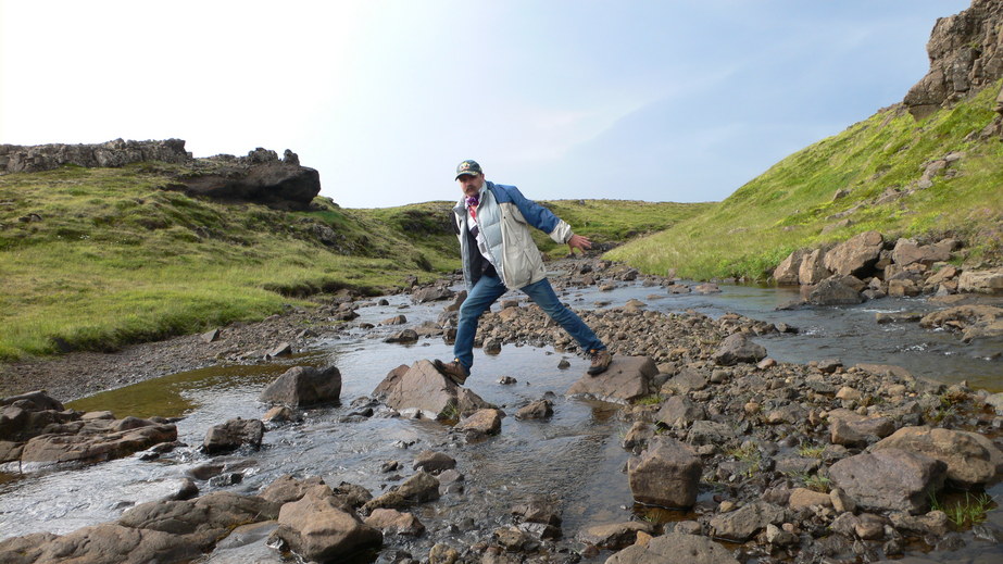 Crossing The Creek On Way Back