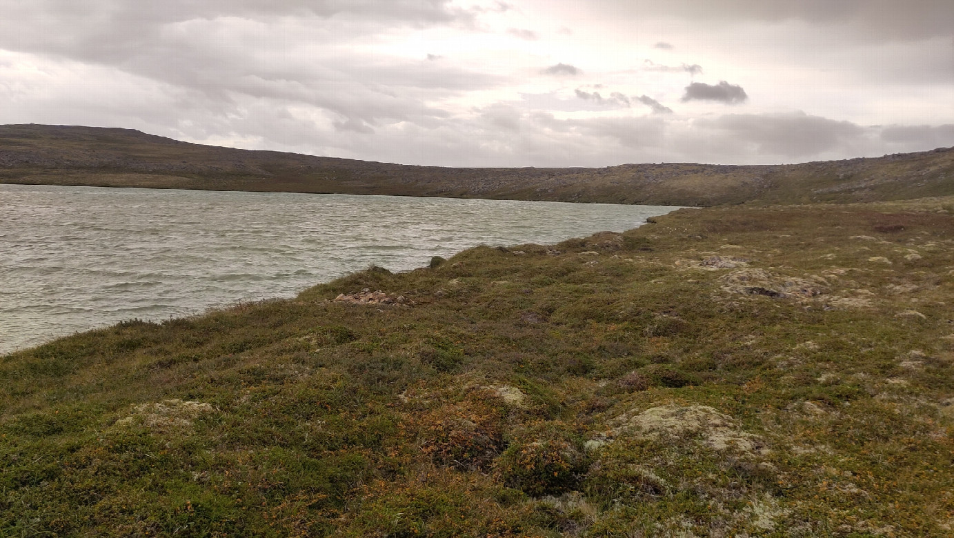 location of 66N-20W from 84 m facing southwest
