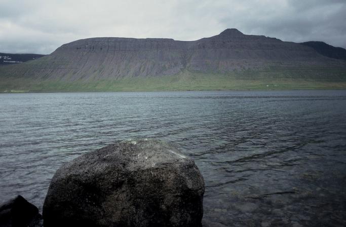 View west over confluence, 270 m from shore