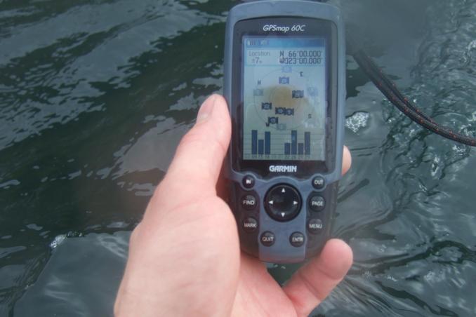 GPS photo spot on, not easy at sea