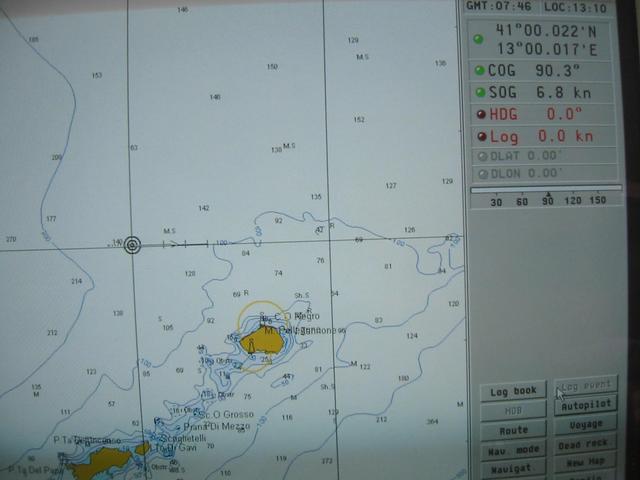 Screenshot of navigation equipment on the confluence