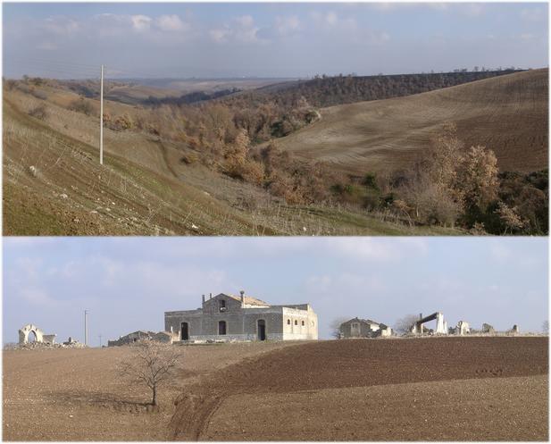 Ravine direction NE; abounded farmstead to the EAST