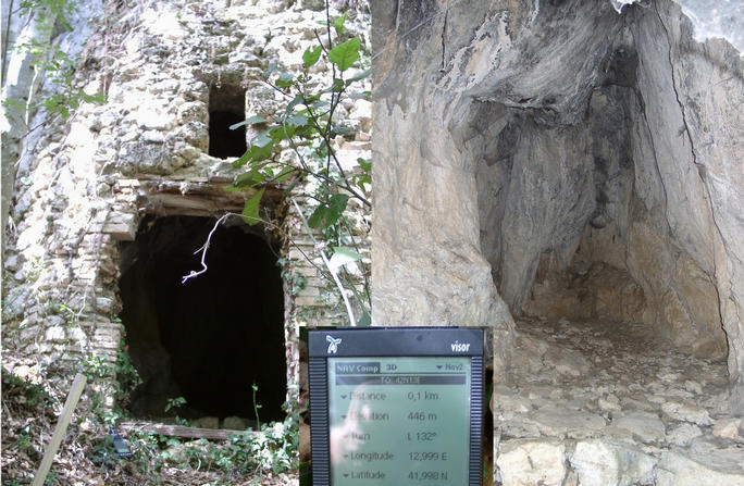 A cave close to CP formerly used as shelter