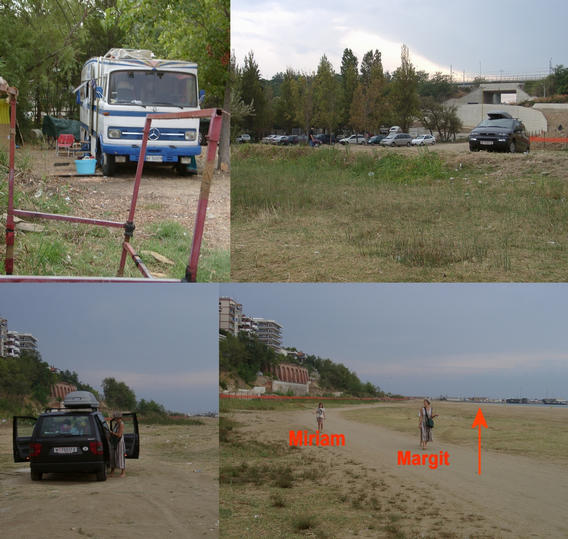 Entry point to the beach and access way to confluence