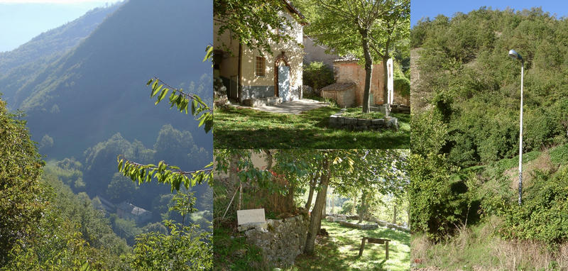 Two houses with lighting in a remote valley on the way to Valdcadara