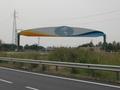 #9: The sign above the highway / Das Schild über der Autobahn