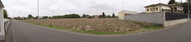 #5: WNE panoramic view from the street 20 meters south of the point