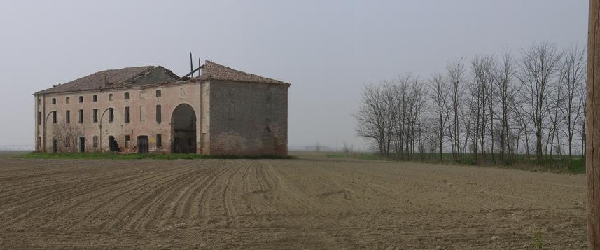 Abounded farmhouse along the access road