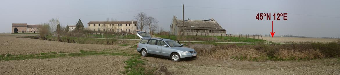 Starting point within a group of farmsteads