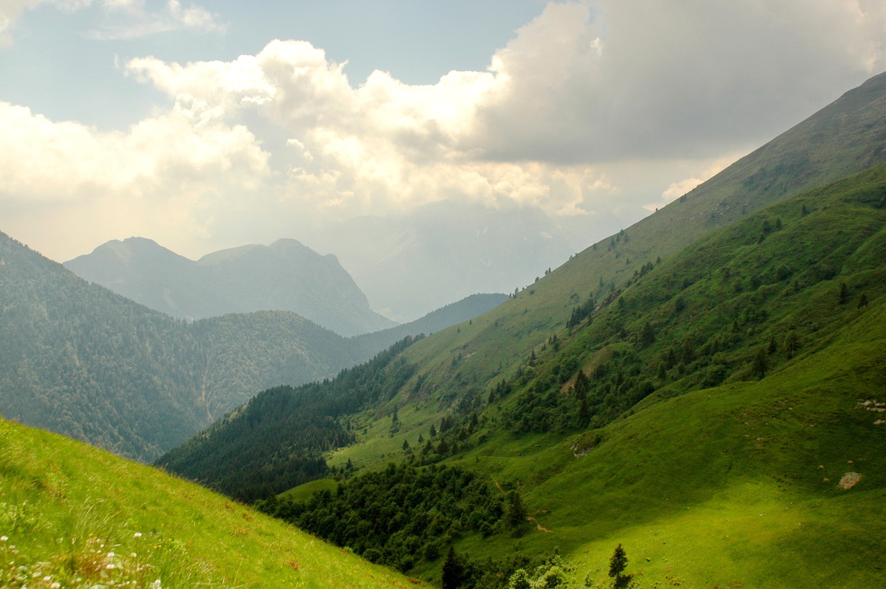 Mountain view to the South (near CP) / Горный вид на юг (около пересечения)