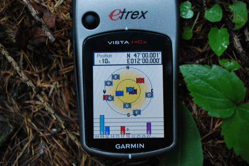 GPS reading at the CP 47N 12E