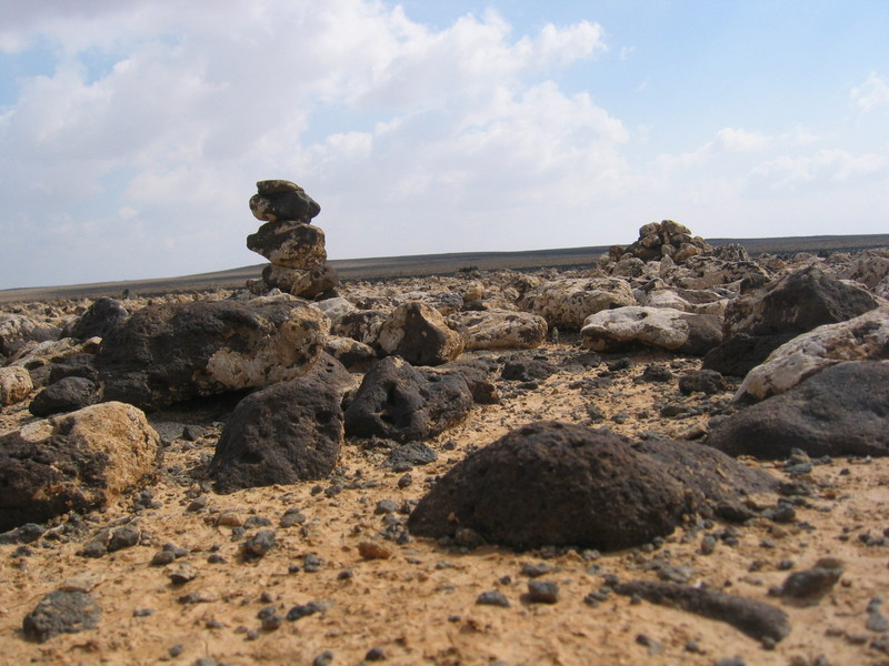 Two cairns at the Confluence