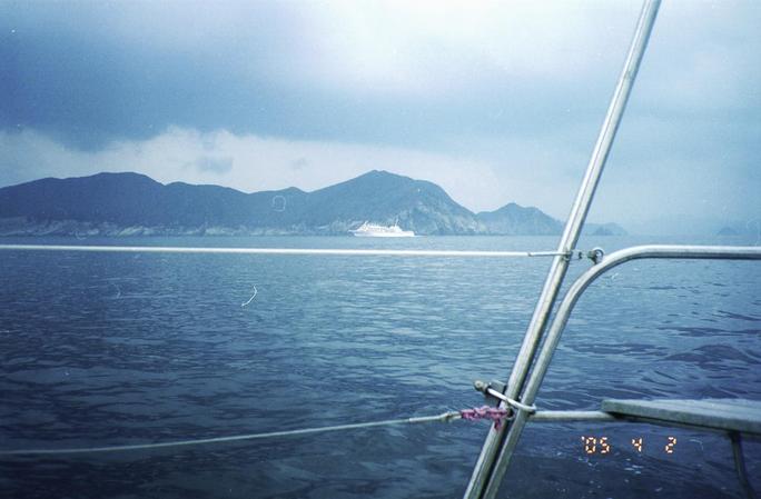 The ferry which Fabrice Blocteur took