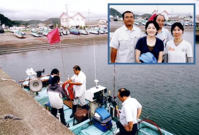 Kawaguchi harbor -  Arai-san, Yoriko, Watanabe-san & Asako