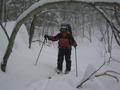 #4: Mitch in the heavy snow of our 1st day.