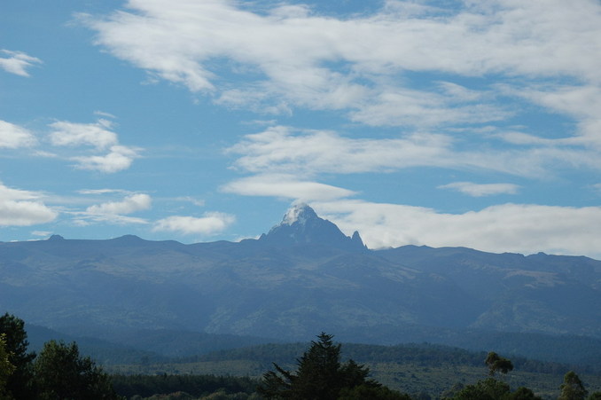 Mt Kenya next day from 10km away