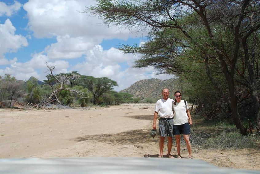 The Confluence Team at the dry riverbed - used for access