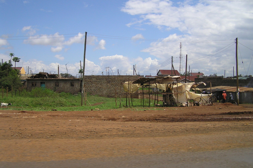 Roadside stand along Thika Road en route to the Confluence