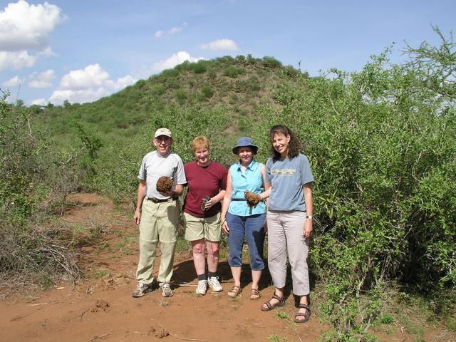 Al Fleming snaps the photo proving elephants had already marked the confluence site