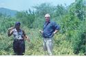 #3: Roger and Rachel posing in the heat with Mt. Kilibasi behind them