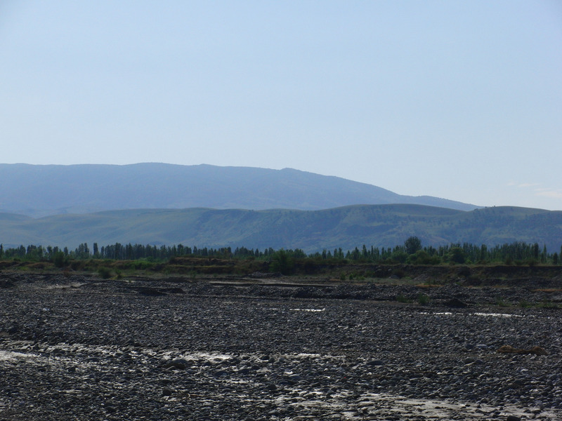 View to the East - cypresses of village Doskana