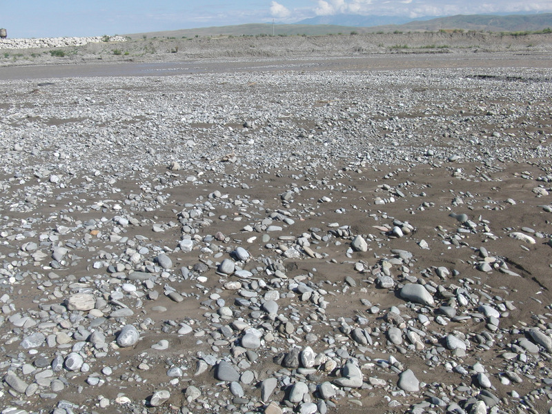 Confluence in riverbed