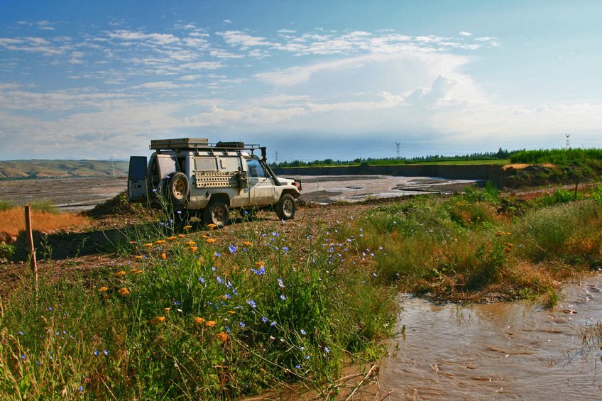 Camp at the riverside