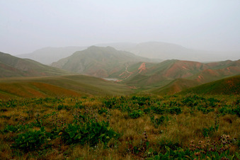 #1: View Northeast: Track reaching Këkdzhar Valley from Orto Sirt / Akbeit Valley