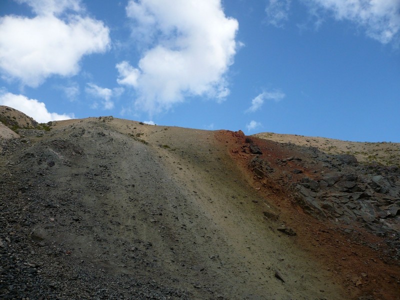 Mountainside with confluence