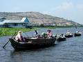 #7: The only visible landmark in 30 km - blue building a floating church