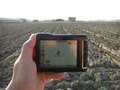 #4: While looking west, the GPS navigation unit shows that we're within 10 meters of the confluence