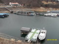 #8: Police patrol boat in the foreground, tourist ferry docked in the far side