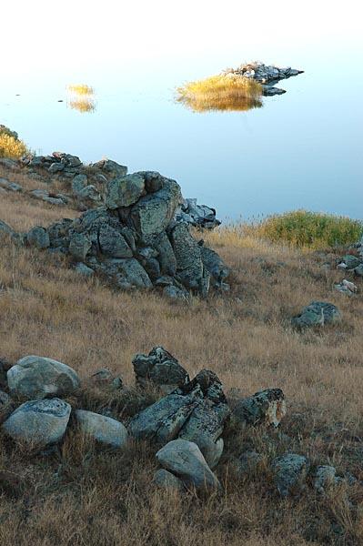 Landscape with reflections