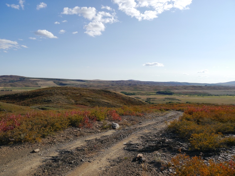 The road through hills