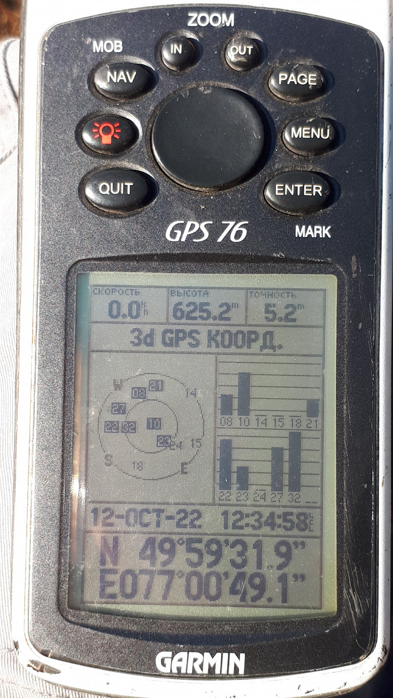GPS reading