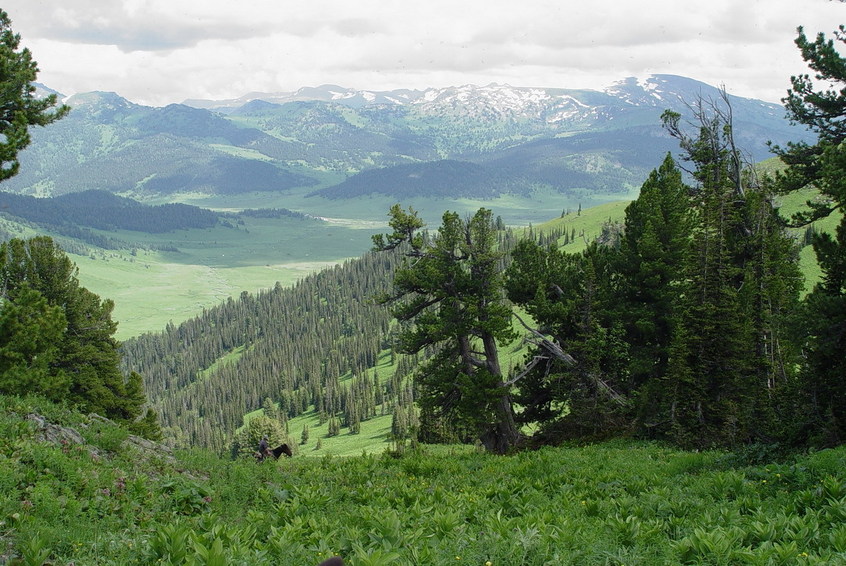 View to the east, Russia.